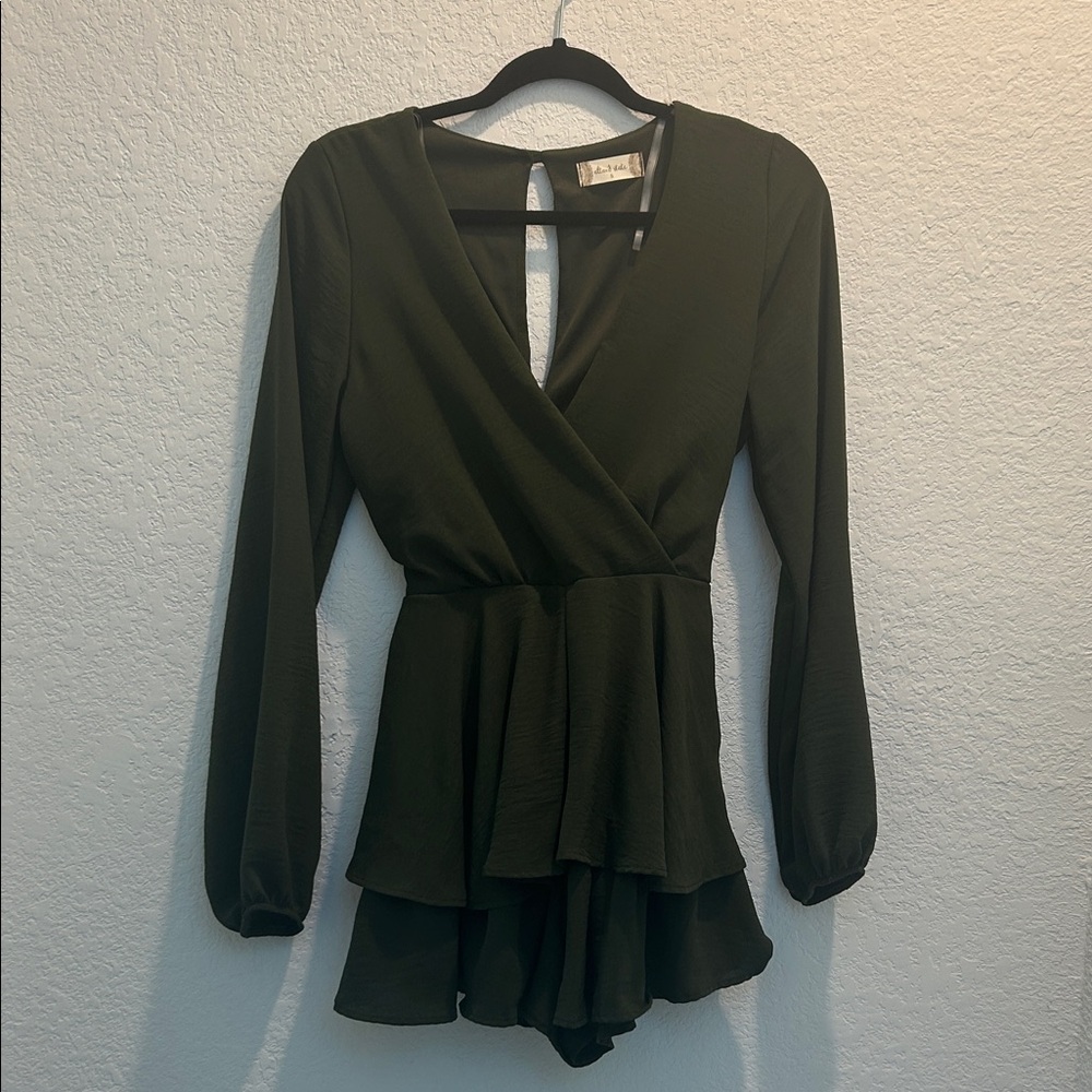 Altar'd State Forest Green Romper